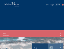 Tablet Screenshot of maritimesuper.com.au